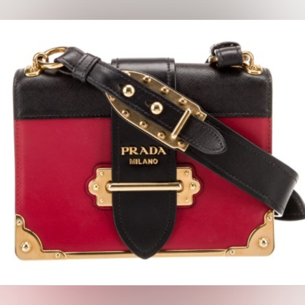 Prada Saffiano Leather Cahier Crossbody